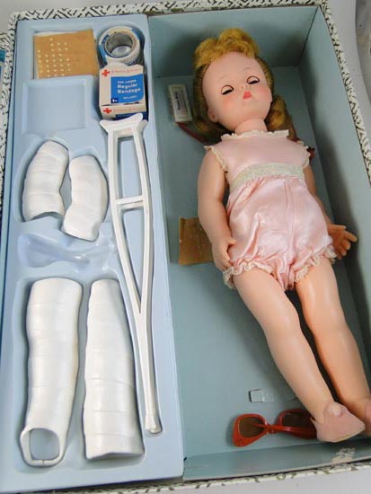 Vintage Madame Alexander Doll Co Marybel Gets Well Medical Doctor Toy 1950s